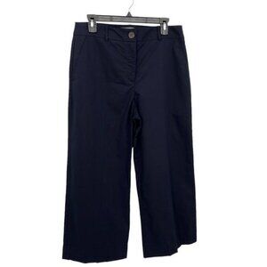 Hobbs London Womens Cropped Chino Pants Size 8 Navy